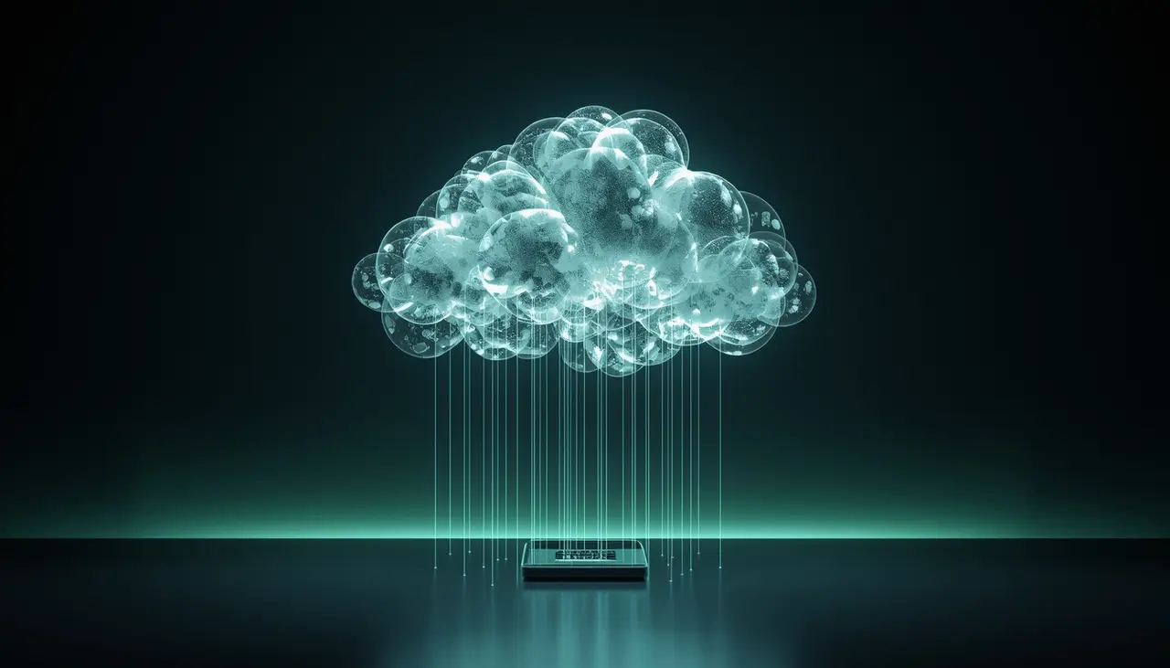 Cloud network illustration